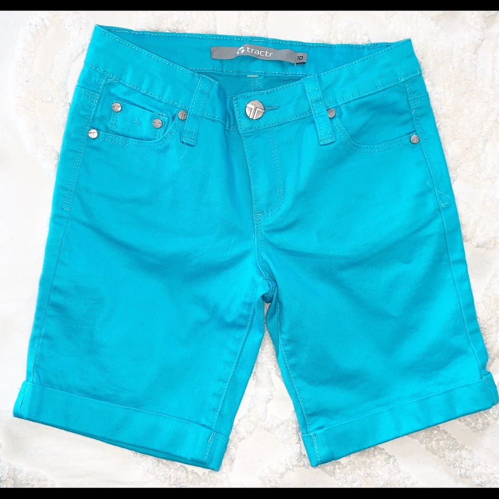Tractr Jean Cuffed Shorts (Big Girls)